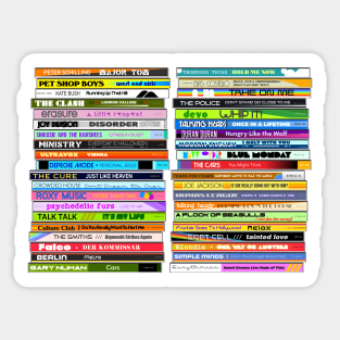 80s New Wave Singles ))(( Retro CD Collection Sticker